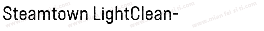 Steamtown LightClean字体转换